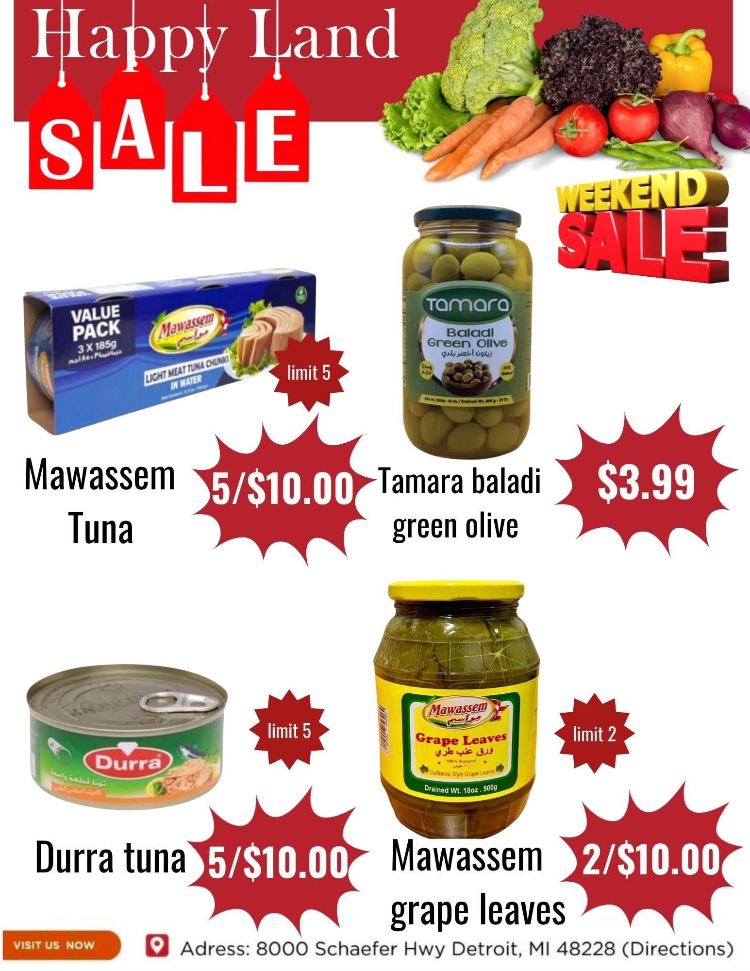 Happy Land Market (8000 Schaefer Highway, Detroit, MI) Weekly Ad September 26 - 26, 2026