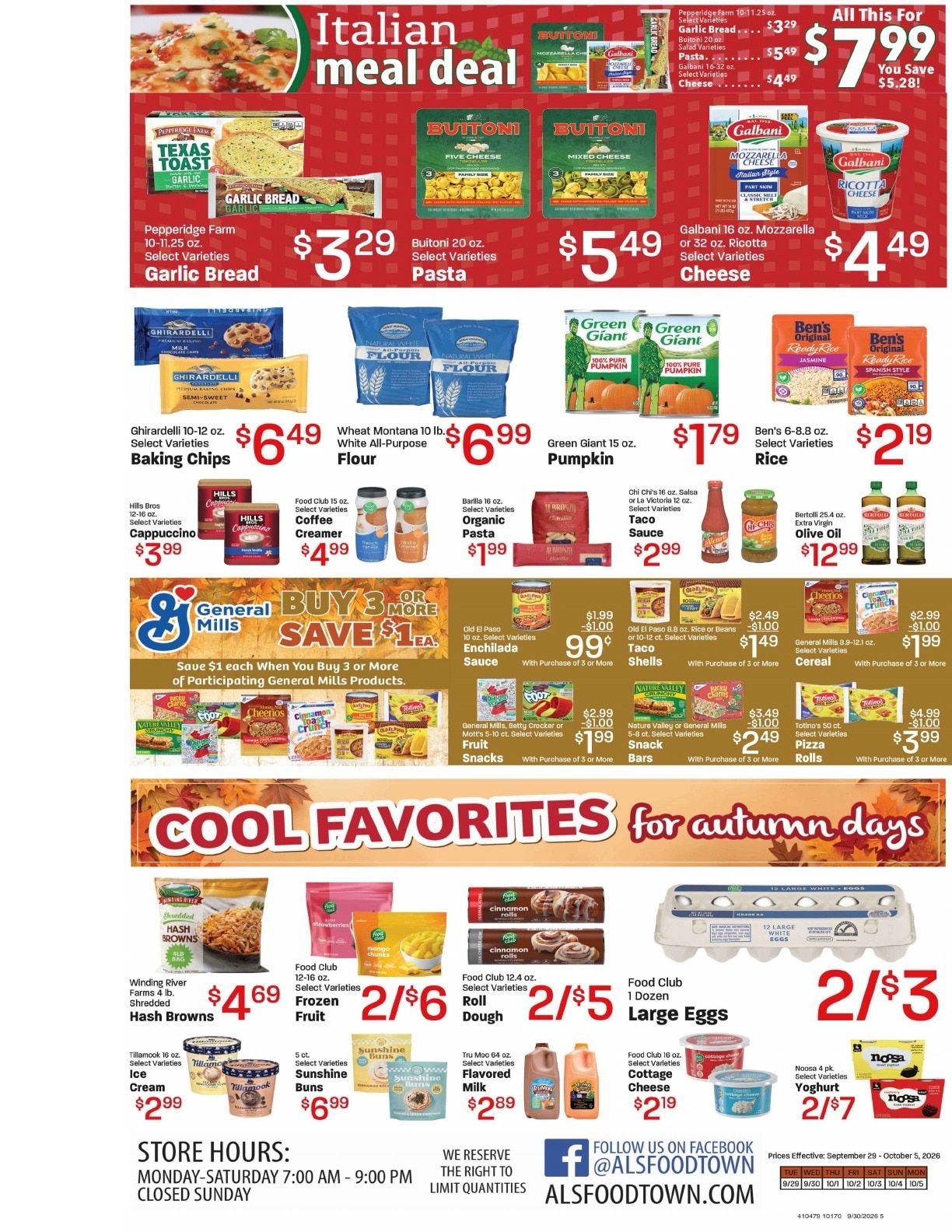 Al's Foodtown Weekly Ad September 29 - October 5, 2026