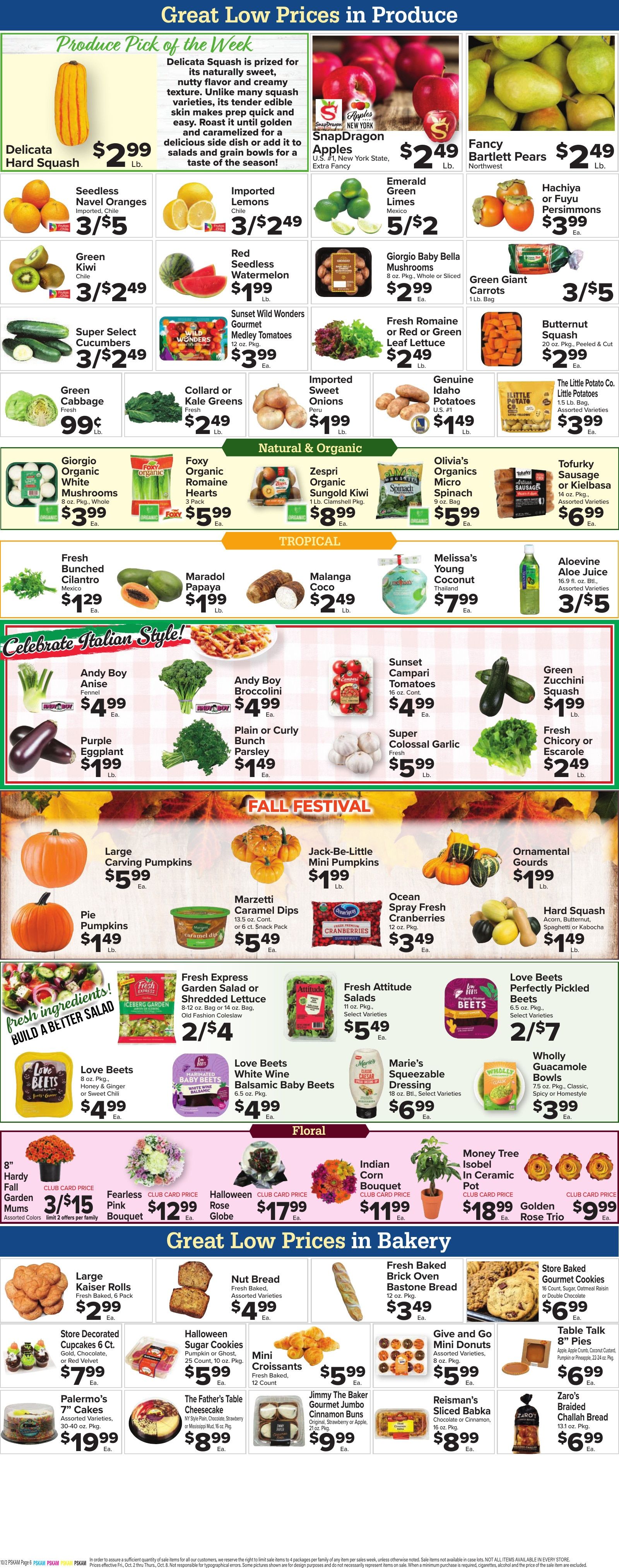Foodtown Weekly Ad October 2 - 8, 2026