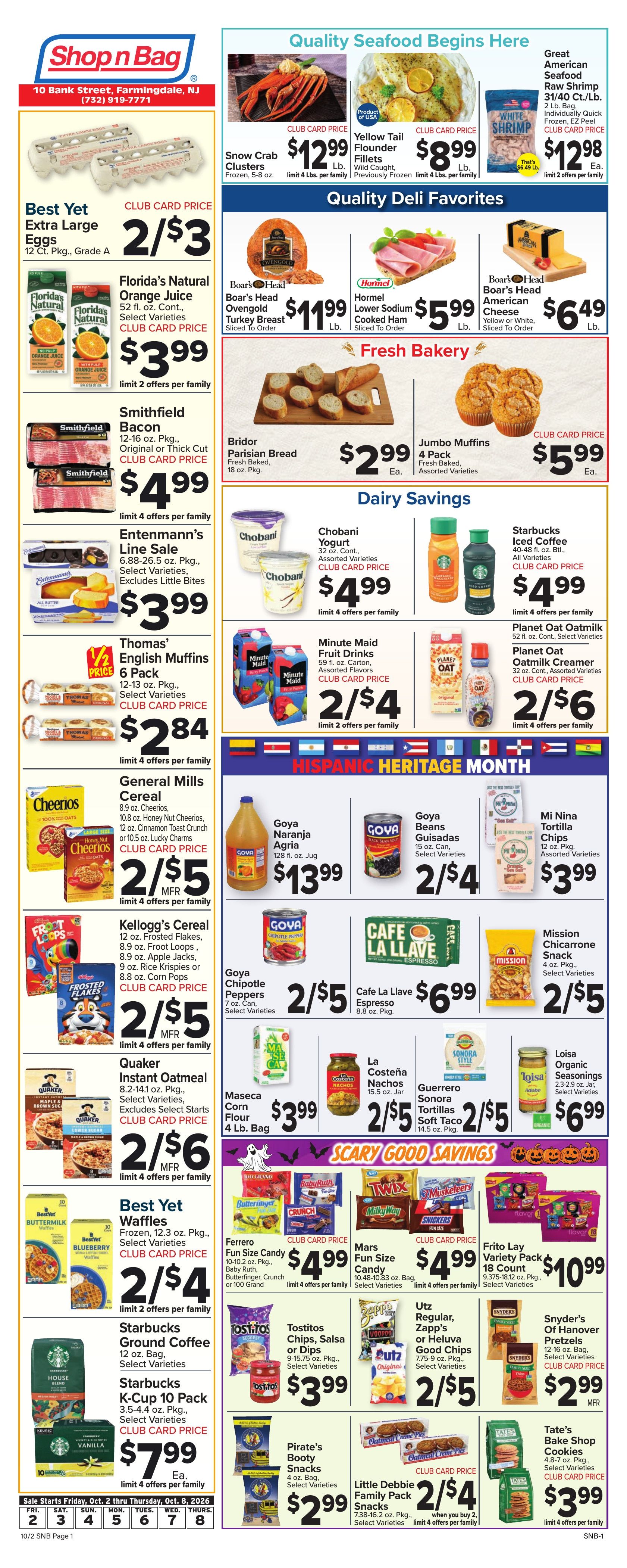 Shop n Bag Weekly Ad October 2 - 8, 2026