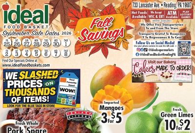 Ideal Food Basket (733 Lancaster Ave, Reading, PA) Weekly Ad October 2 - 8, 2026