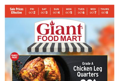 Giant Food Mart Weekly Ad October 2 - 8, 2026