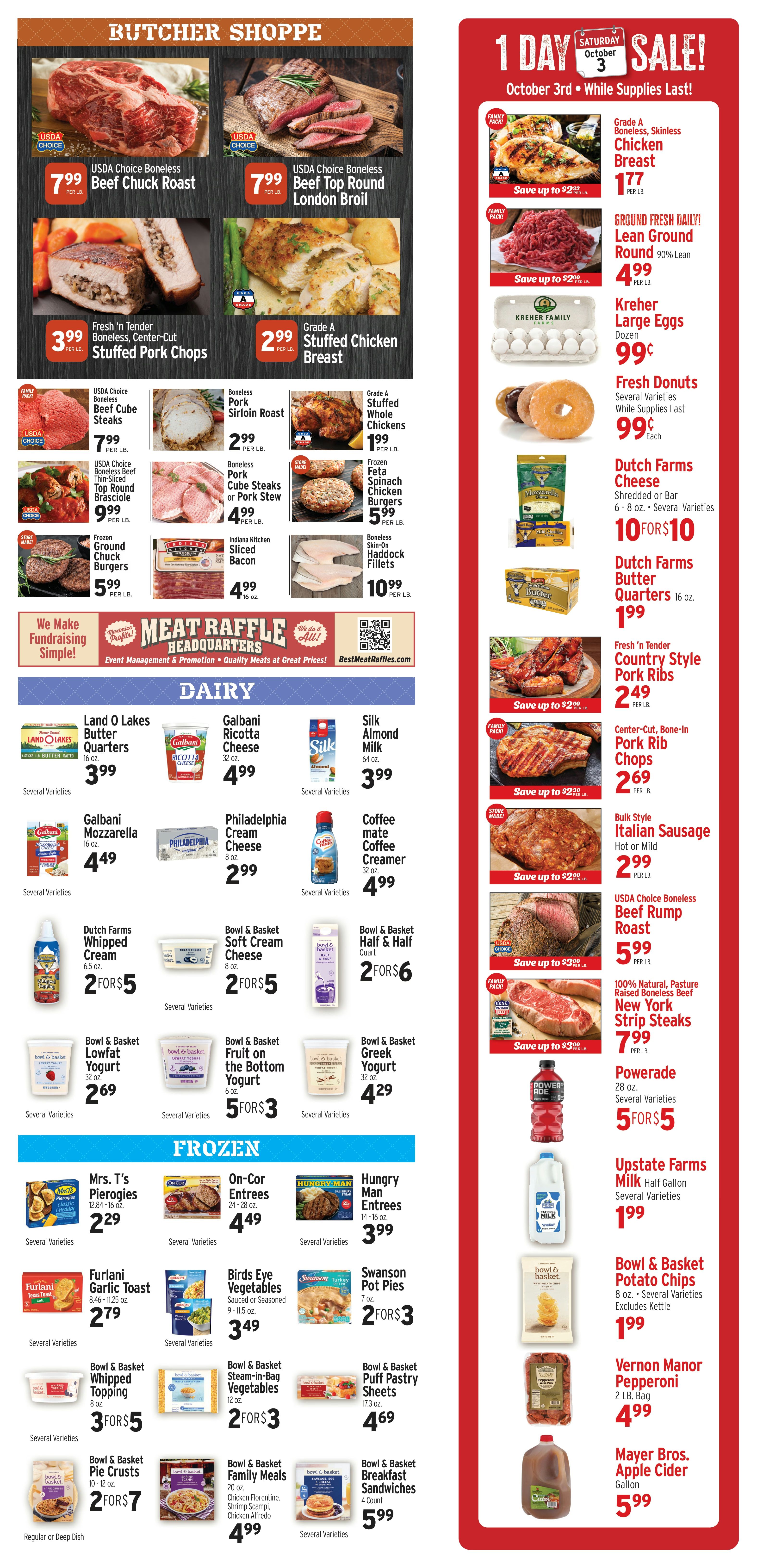 The Market in the Square Weekly Ad October 2 - 8, 2026