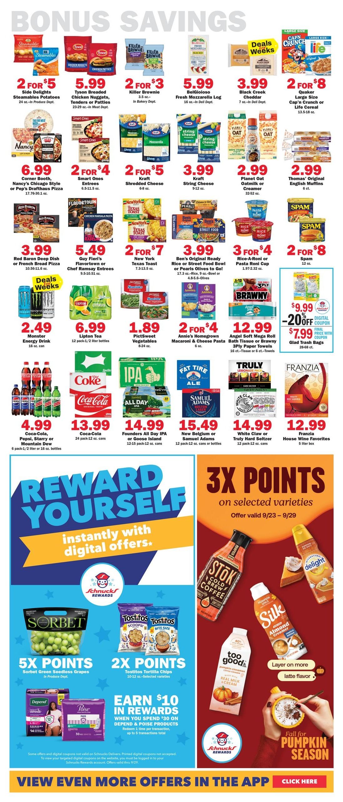 Schnucks (Simpson Area, IL) Weekly Print Weekly Ad September 23 - 29, 2026