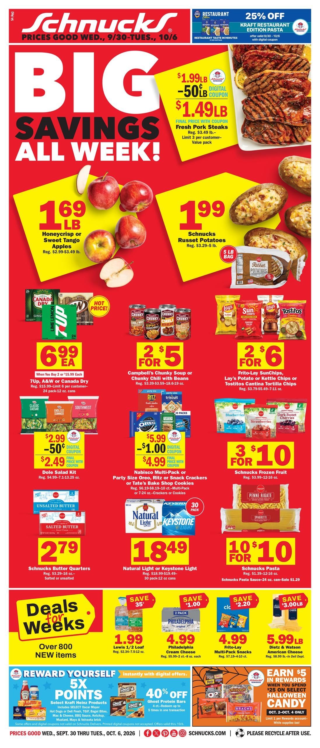 Schnucks (Simpson Area, IL) Weekly Print Weekly Ad September 30 - October 6, 2026