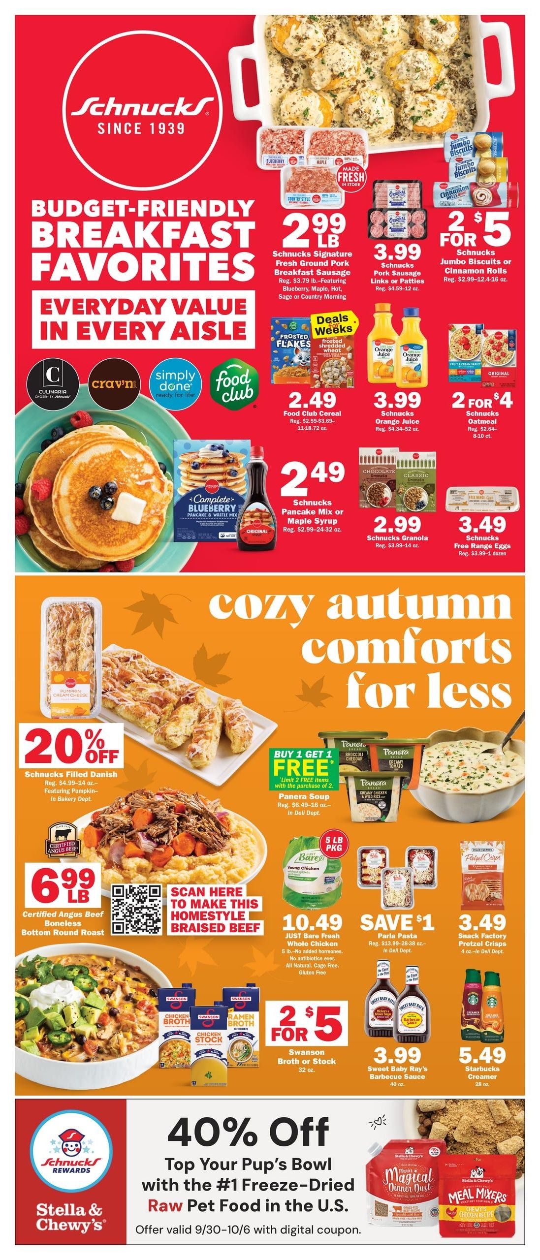 Schnucks (Simpson Area, IL) Weekly Print Weekly Ad September 30 - October 6, 2026