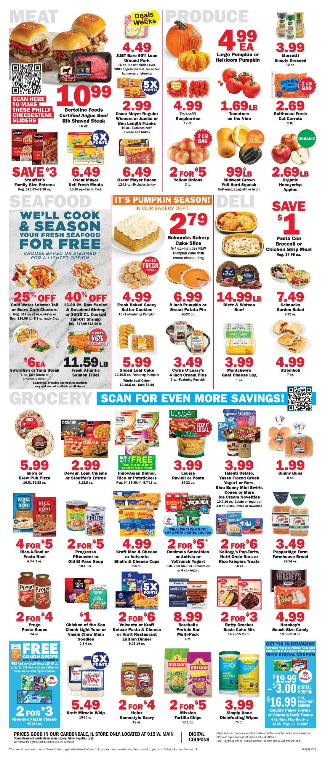 Schnucks (Simpson Area, IL) Weekly Print Weekly Ad September 30 - October 6, 2026
