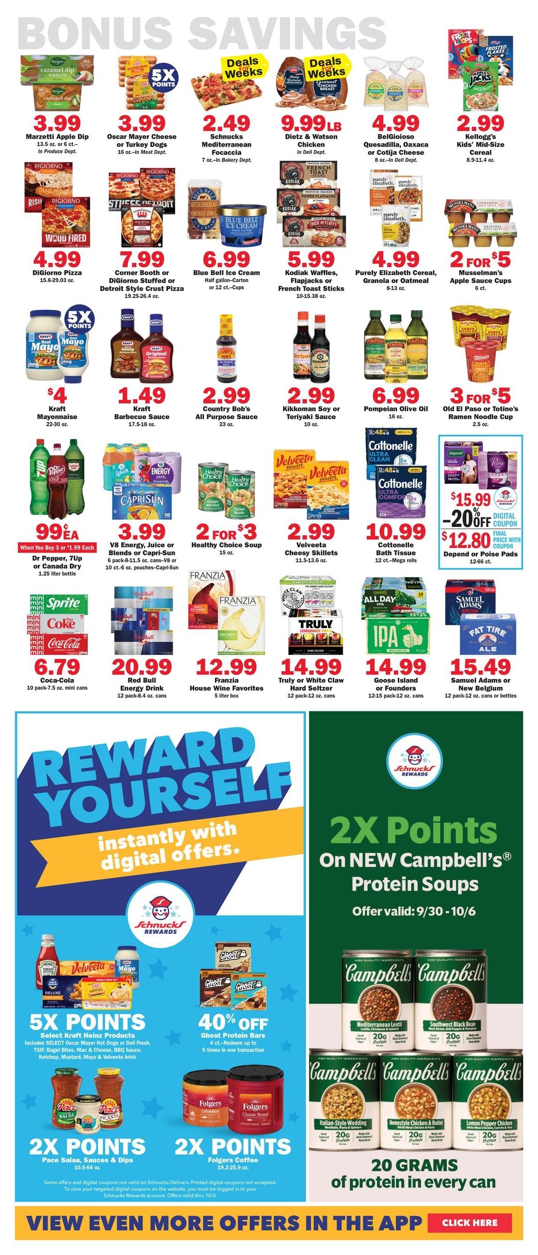 Schnucks (Simpson Area, IL) Weekly Print Weekly Ad September 30 - October 6, 2026