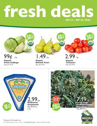 Wheatsfield Co-op Fresh Deals Weekly Ad September 23 - 29, 2026