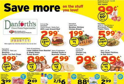 Danforth's Supermarket Weekly Ad September 27 - October 3, 2026