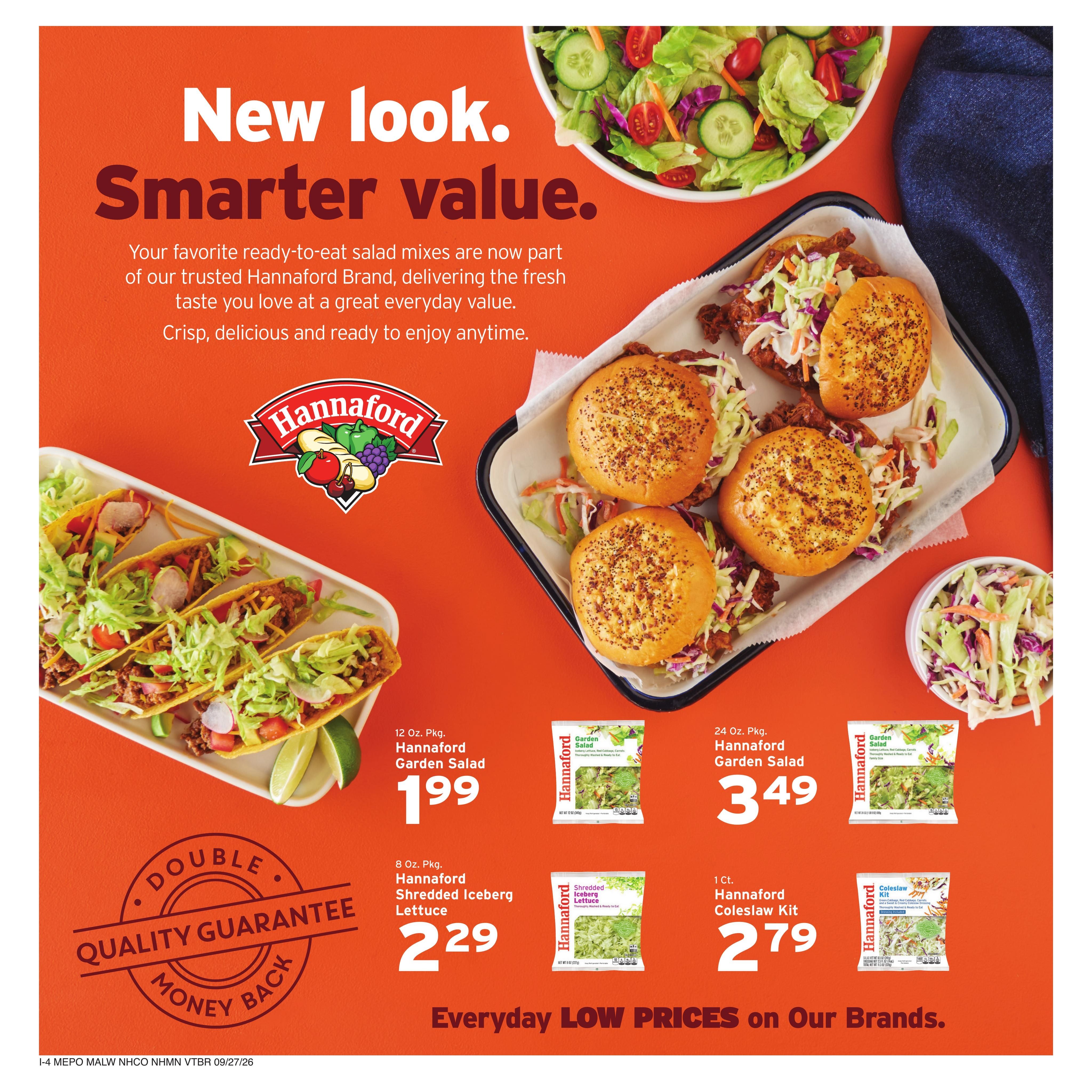 Hannaford (Portland Area, ME) Week 40 Weekly Ad September 27 - October 3, 2026