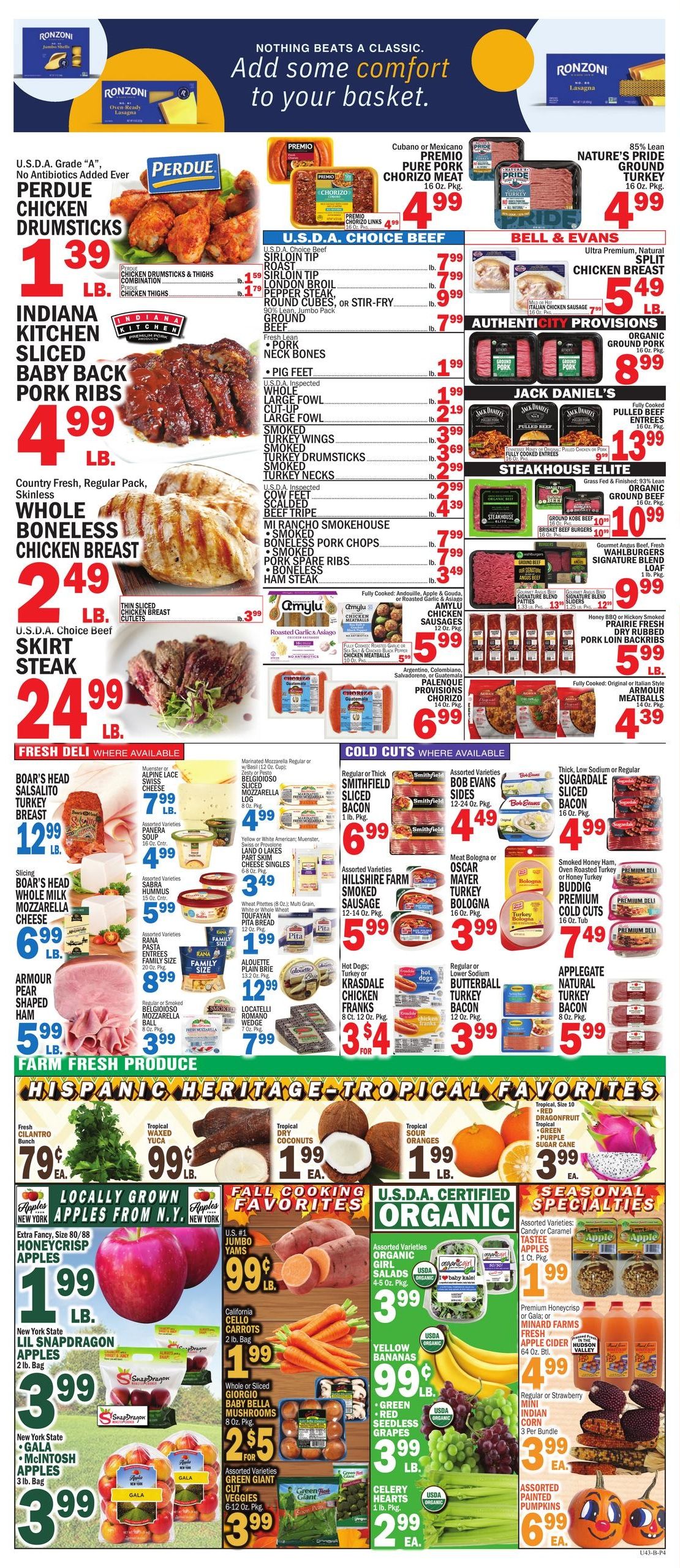 Bravo Supermarket (Bridgeport Area, PA) Weekly Ad September 25 - October 1, 2026