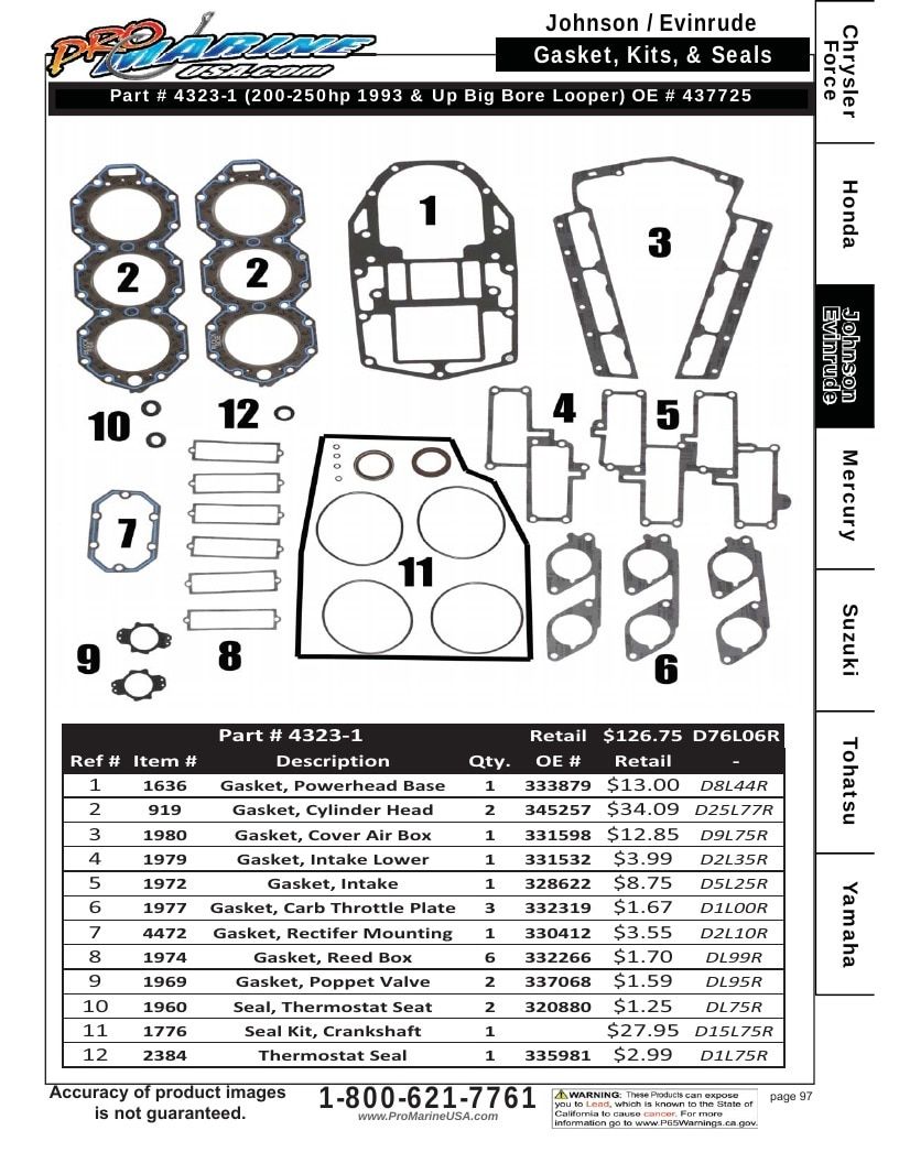 Pro Marine USA Outboard Parts Catalog Weekly Ad January 1 - December 31, 2026