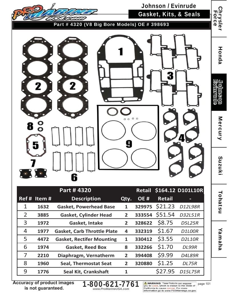 Pro Marine USA Outboard Parts Catalog Weekly Ad January 1 - December 31, 2026