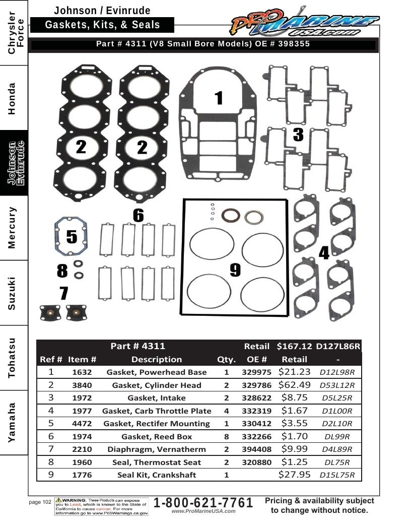 Pro Marine USA Outboard Parts Catalog Weekly Ad January 1 - December 31, 2026