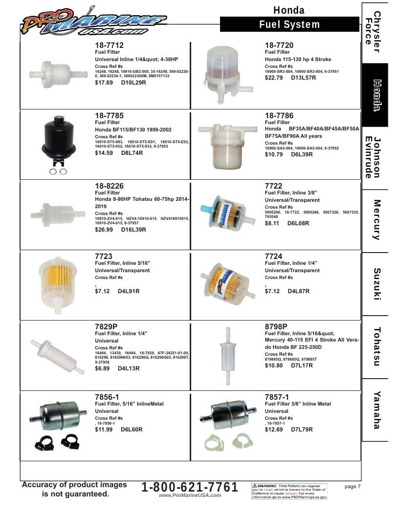 Pro Marine USA Outboard Parts Catalog Weekly Ad January 1 - December 31, 2026