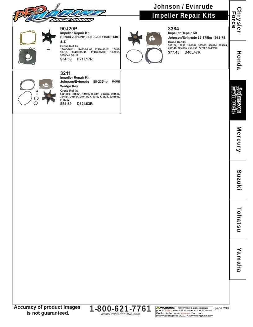 Pro Marine USA Outboard Parts Catalog Weekly Ad January 1 - December 31, 2026