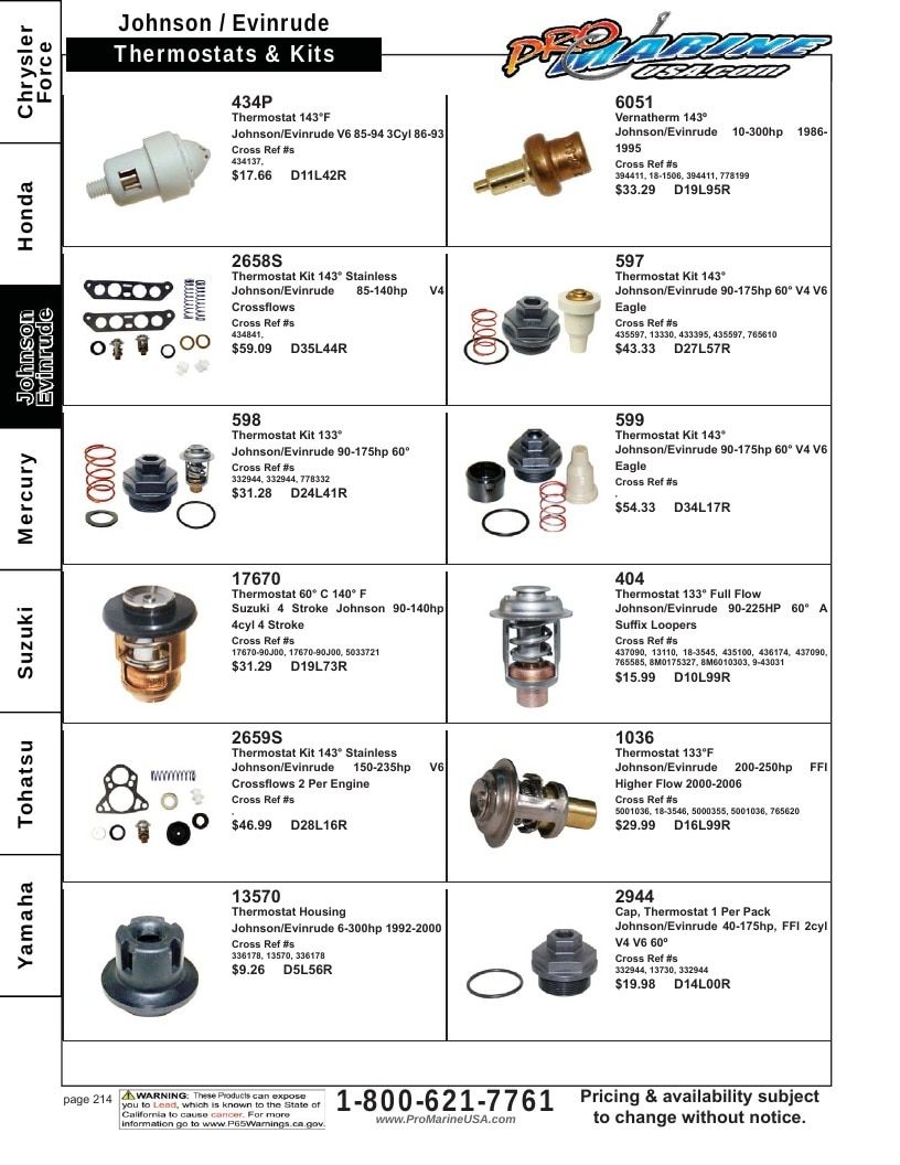 Pro Marine USA Outboard Parts Catalog Weekly Ad January 1 - December 31, 2026