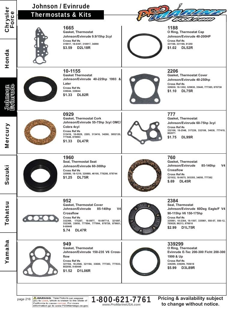 Pro Marine USA Outboard Parts Catalog Weekly Ad January 1 - December 31, 2026