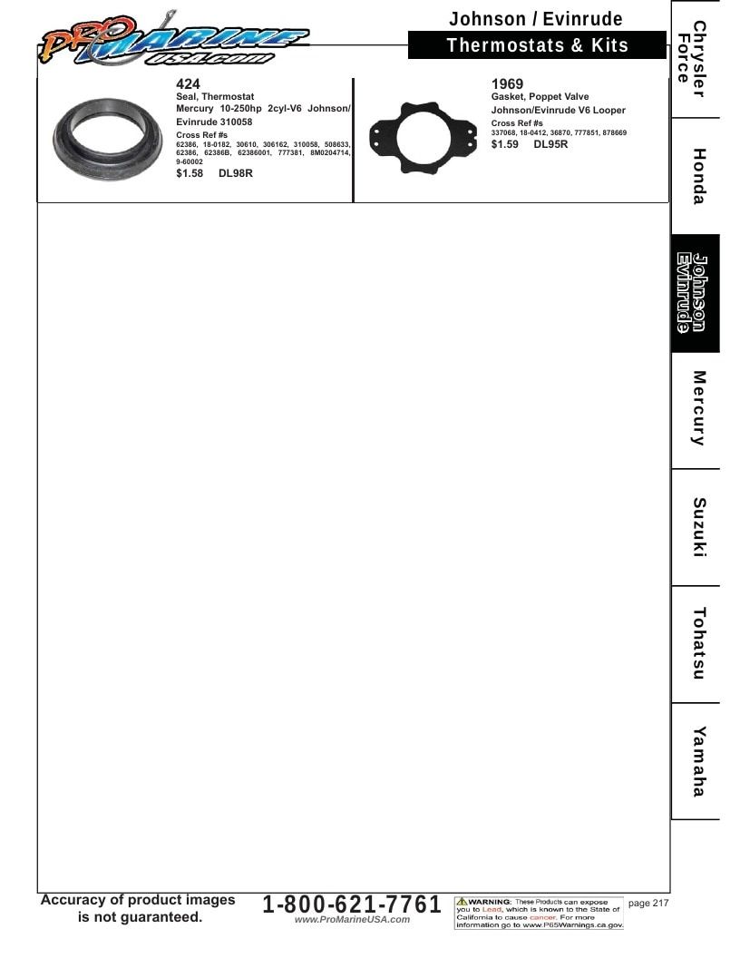 Pro Marine USA Outboard Parts Catalog Weekly Ad January 1 - December 31, 2026