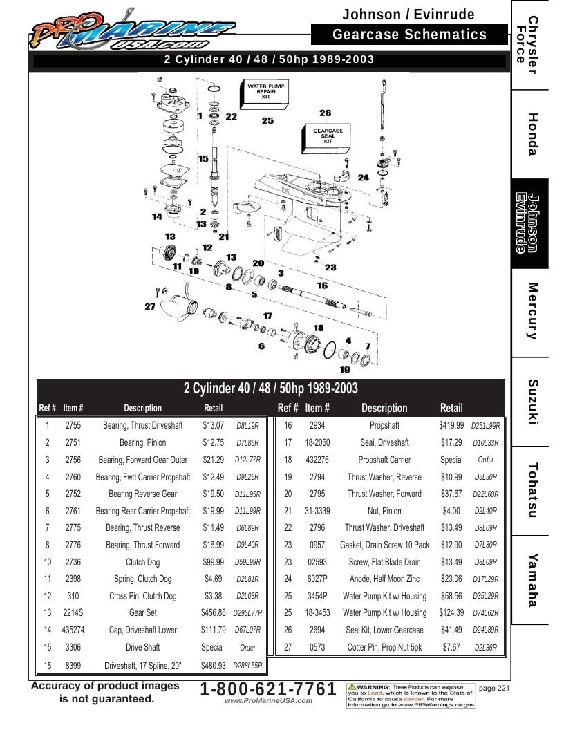 Pro Marine USA Outboard Parts Catalog Weekly Ad January 1 - December 31, 2026