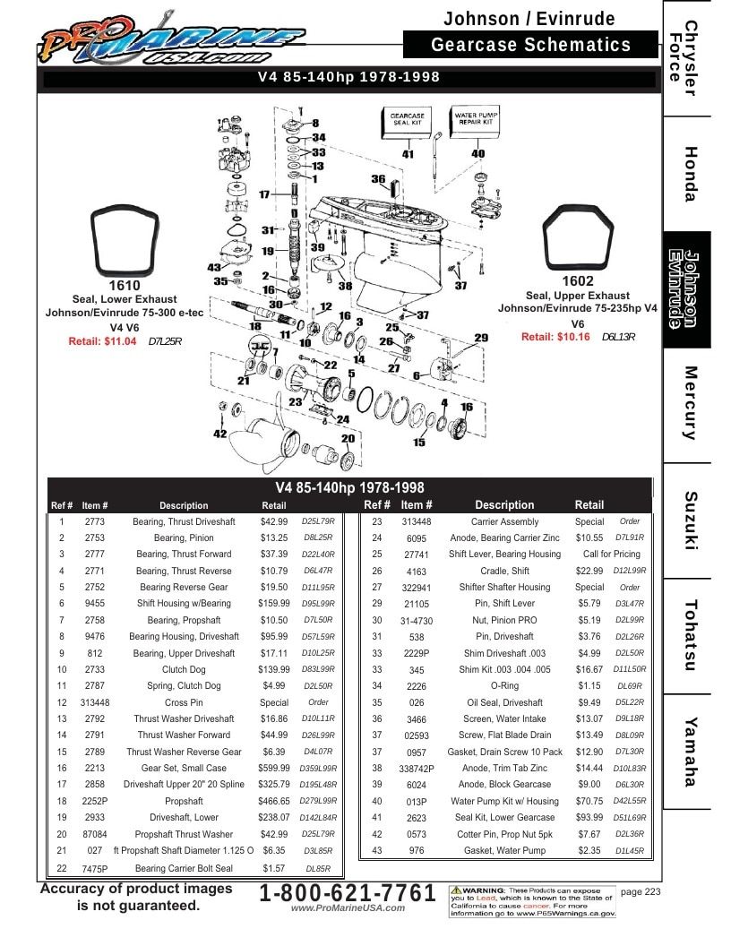 Pro Marine USA Outboard Parts Catalog Weekly Ad January 1 - December 31, 2026
