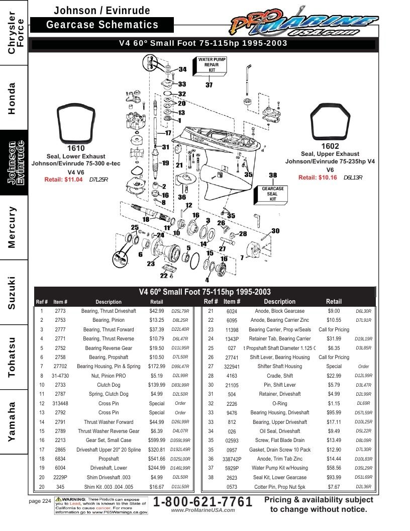 Pro Marine USA Outboard Parts Catalog Weekly Ad January 1 - December 31, 2026