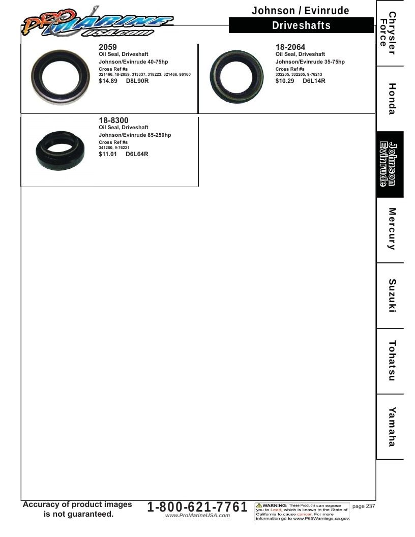 Pro Marine USA Outboard Parts Catalog Weekly Ad January 1 - December 31, 2026