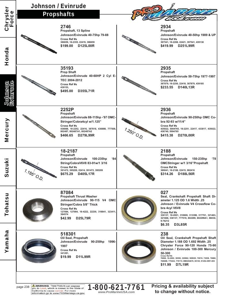 Pro Marine USA Outboard Parts Catalog Weekly Ad January 1 - December 31, 2026