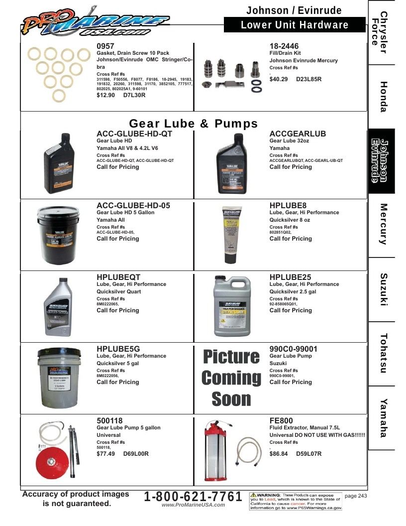 Pro Marine USA Outboard Parts Catalog Weekly Ad January 1 - December 31, 2026