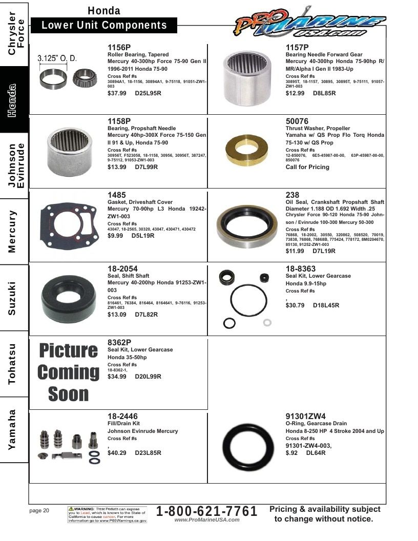 Pro Marine USA Outboard Parts Catalog Weekly Ad January 1 - December 31, 2026