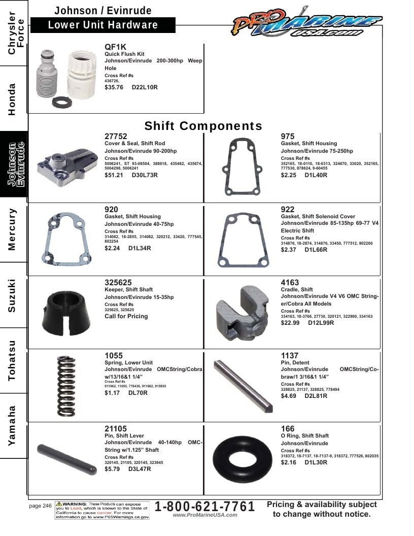 Pro Marine USA Outboard Parts Catalog Weekly Ad January 1 - December 31, 2026
