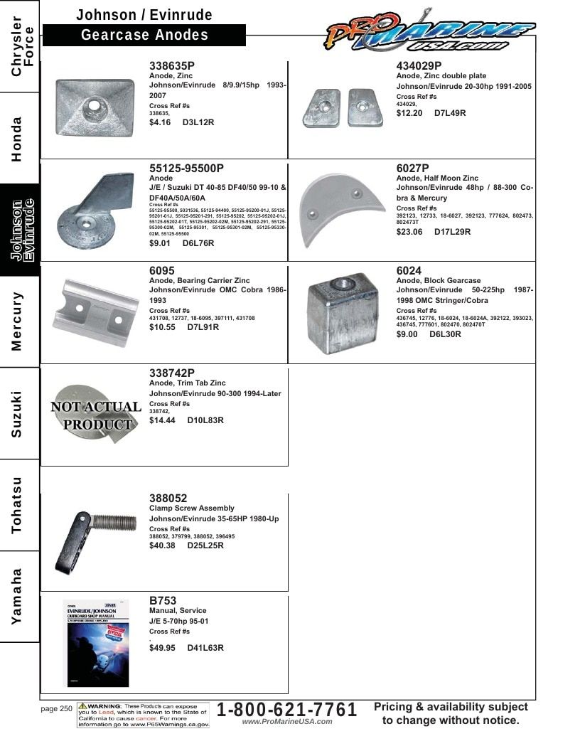 Pro Marine USA Outboard Parts Catalog Weekly Ad January 1 - December 31, 2026