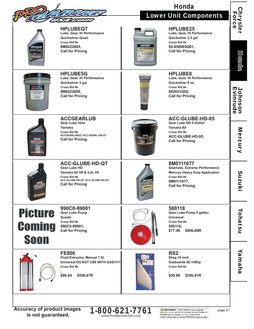 Pro Marine USA Outboard Parts Catalog Weekly Ad January 1 - December 31, 2026