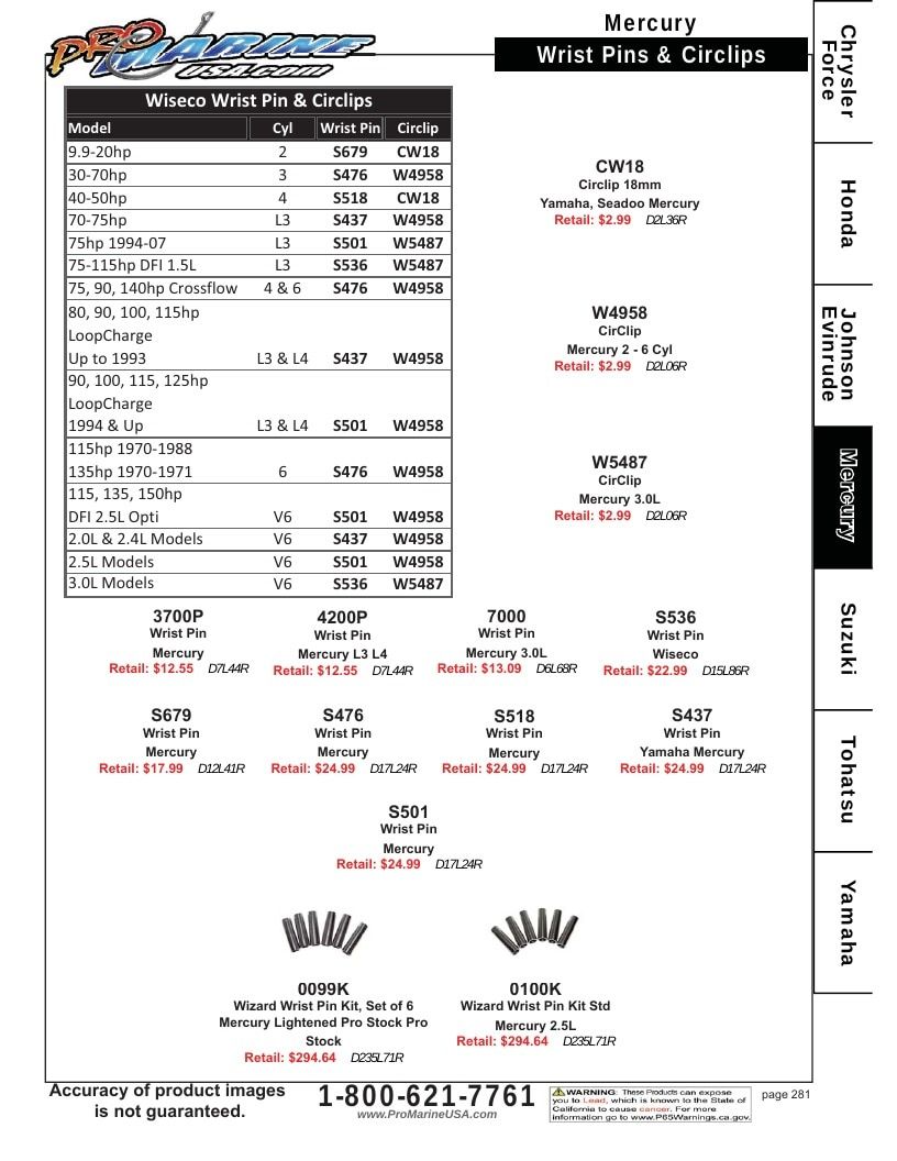 Pro Marine USA Outboard Parts Catalog Weekly Ad January 1 - December 31, 2026