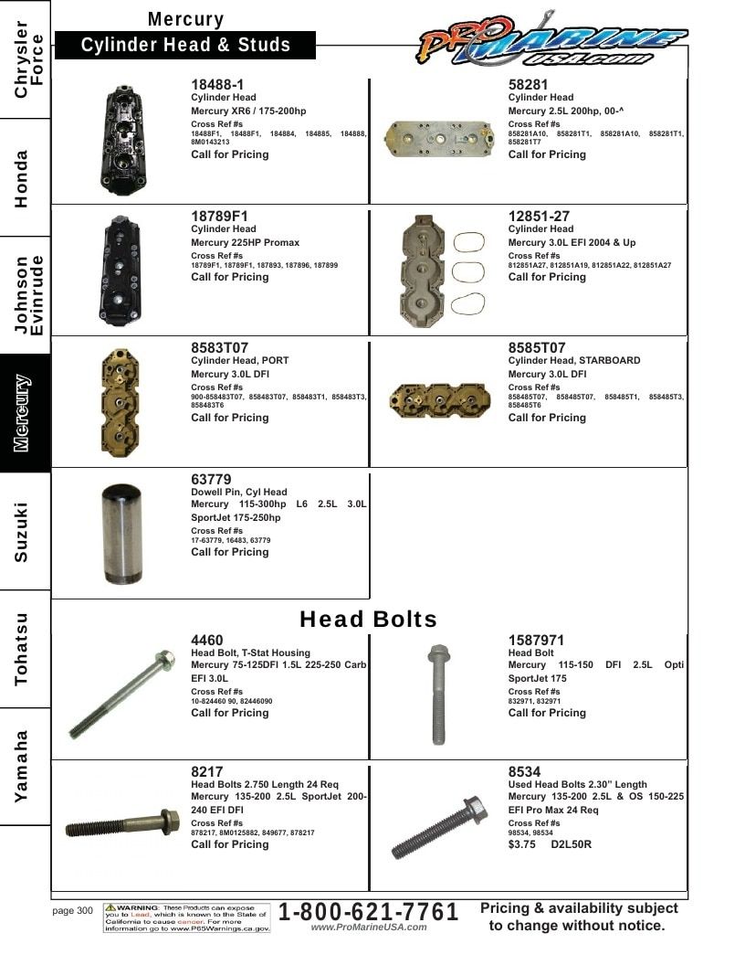 Pro Marine USA Outboard Parts Catalog Weekly Ad January 1 - December 31, 2026