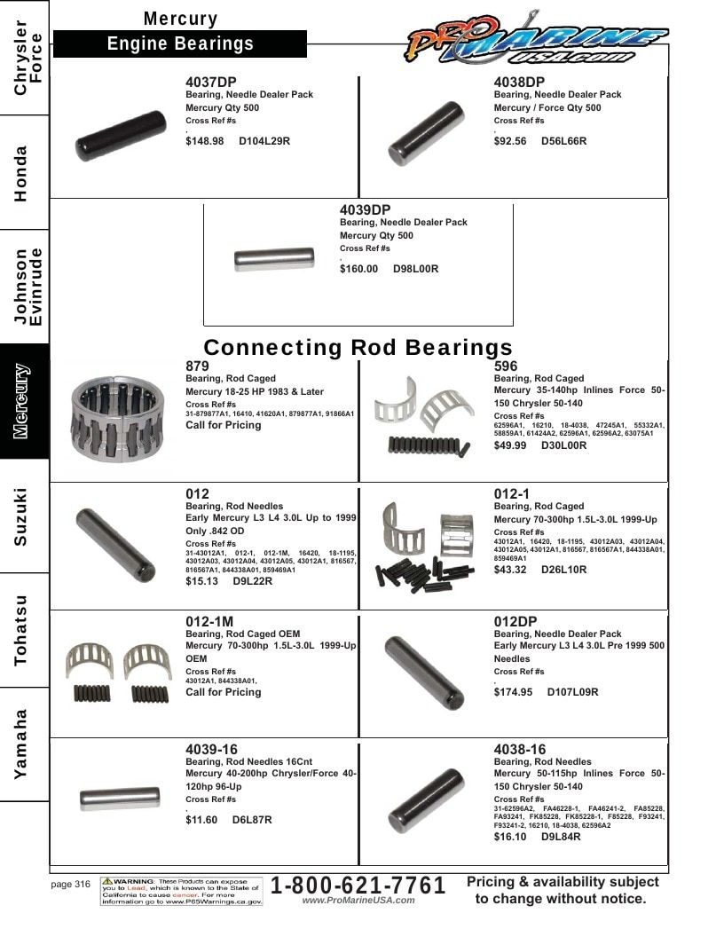 Pro Marine USA Outboard Parts Catalog Weekly Ad January 1 - December 31, 2026