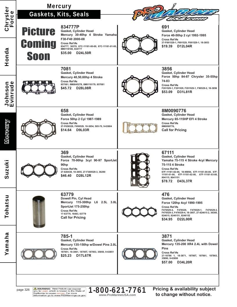 Pro Marine USA Outboard Parts Catalog Weekly Ad January 1 - December 31, 2026