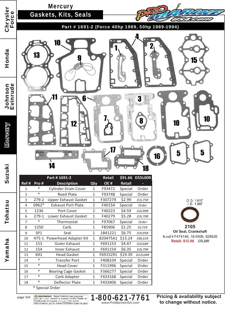 Pro Marine USA Outboard Parts Catalog Weekly Ad January 1 - December 31, 2026