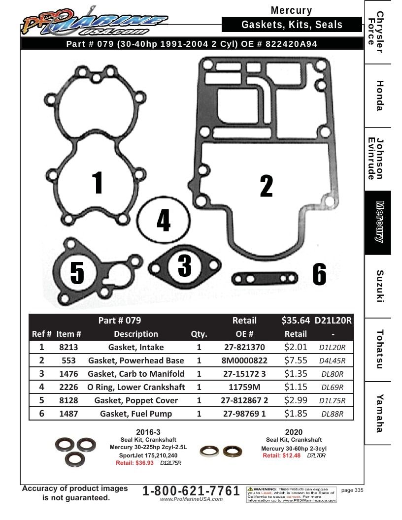 Pro Marine USA Outboard Parts Catalog Weekly Ad January 1 - December 31, 2026