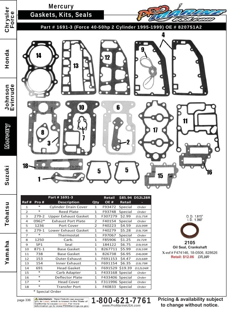 Pro Marine USA Outboard Parts Catalog Weekly Ad January 1 - December 31, 2026