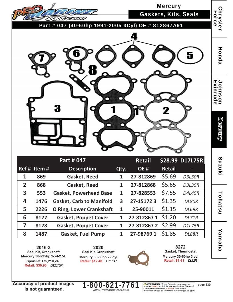 Pro Marine USA Outboard Parts Catalog Weekly Ad January 1 - December 31, 2026