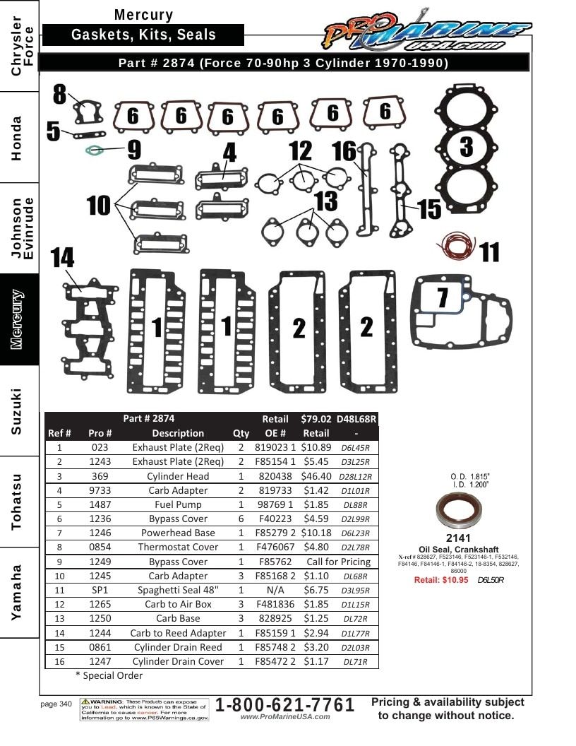 Pro Marine USA Outboard Parts Catalog Weekly Ad January 1 - December 31, 2026