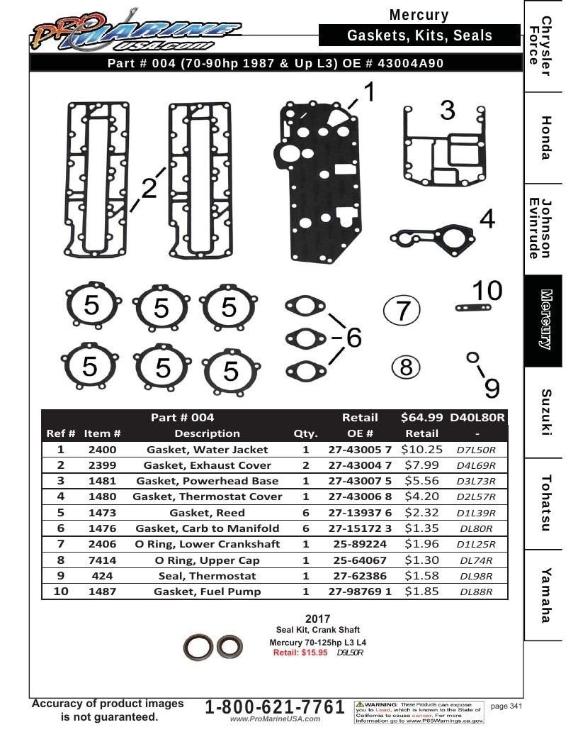 Pro Marine USA Outboard Parts Catalog Weekly Ad January 1 - December 31, 2026
