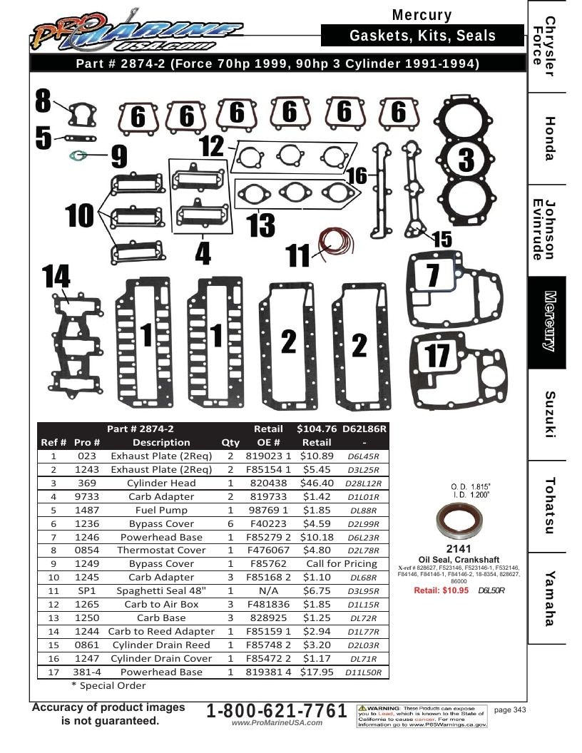 Pro Marine USA Outboard Parts Catalog Weekly Ad January 1 - December 31, 2026