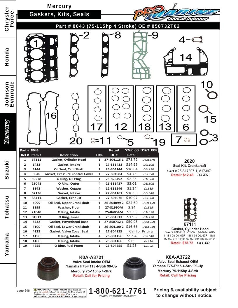 Pro Marine USA Outboard Parts Catalog Weekly Ad January 1 - December 31, 2026