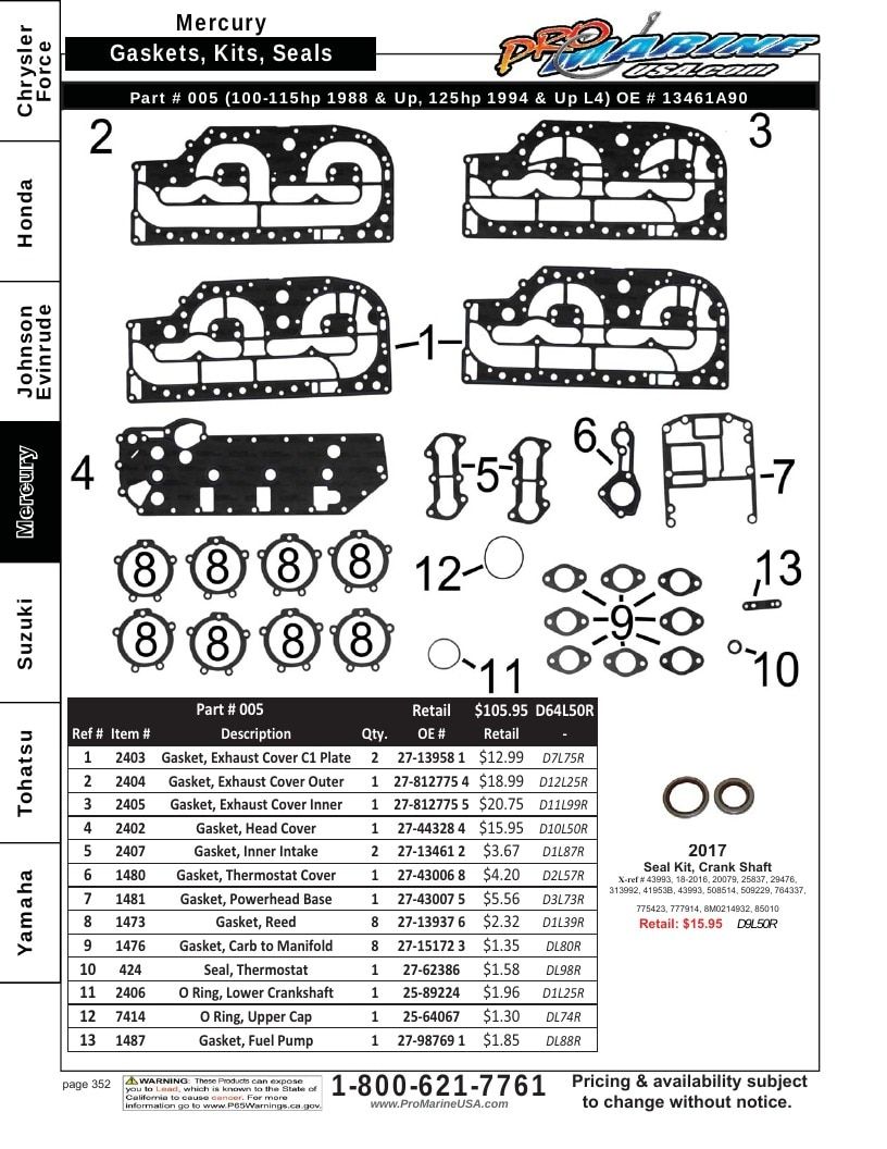 Pro Marine USA Outboard Parts Catalog Weekly Ad January 1 - December 31, 2026