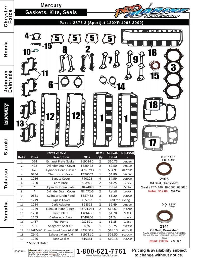 Pro Marine USA Outboard Parts Catalog Weekly Ad January 1 - December 31, 2026