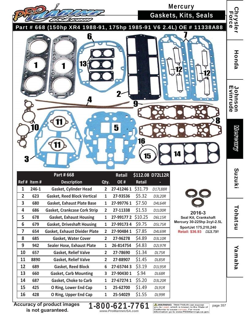 Pro Marine USA Outboard Parts Catalog Weekly Ad January 1 - December 31, 2026