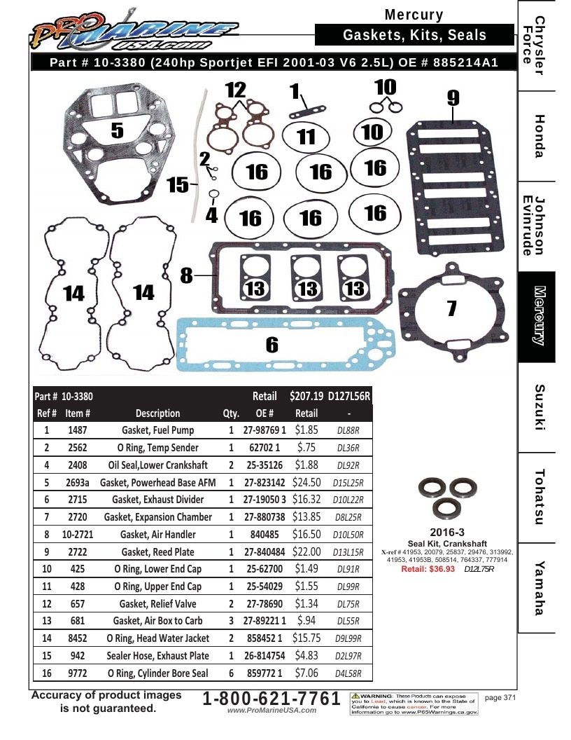 Pro Marine USA Outboard Parts Catalog Weekly Ad January 1 - December 31, 2026